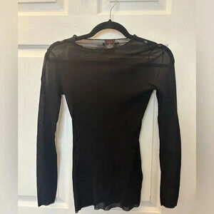 Rare Vintage Jean Paul Gaultier Black Mesh Top sz M